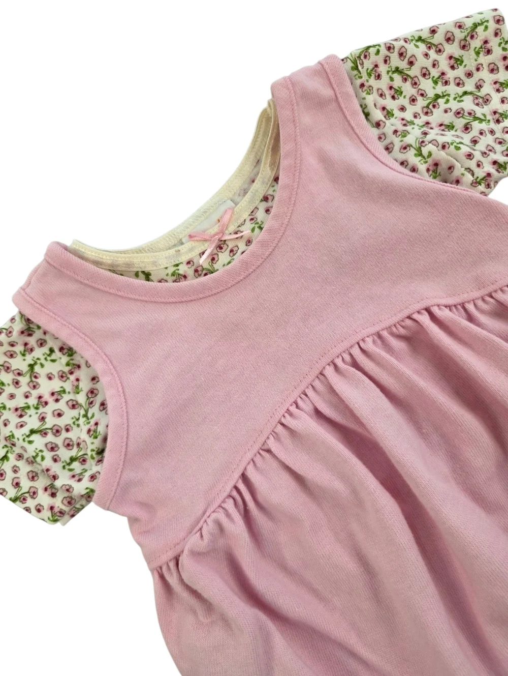 Carter’s John Lennon Yoko Ono Baby Bubble Romper Set Floral Pink 3-6M Vtg 1999